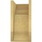 Ekena Millwork 12"W x 12"D x 24"H Wide Bryant Rough Cedar Woodgrain TimberThane Corbel, Primed Tan CORUR12X12X24BRYRCPR - alternate 3